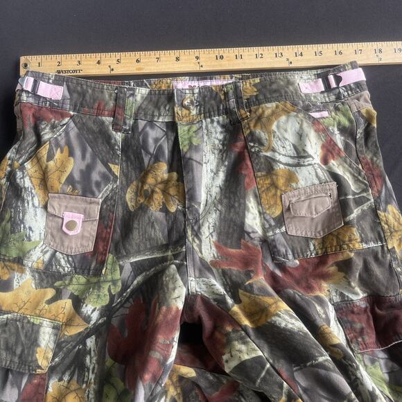 Master Sportswomen Women Camo Cargo Pants Large Hunting Hiking Cotton Adjustable - Picture 8 of 12